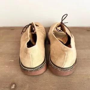 J. Crew | Shoes | J Crew Mens Suede Oxford Shoes Beige Size  display picture 3